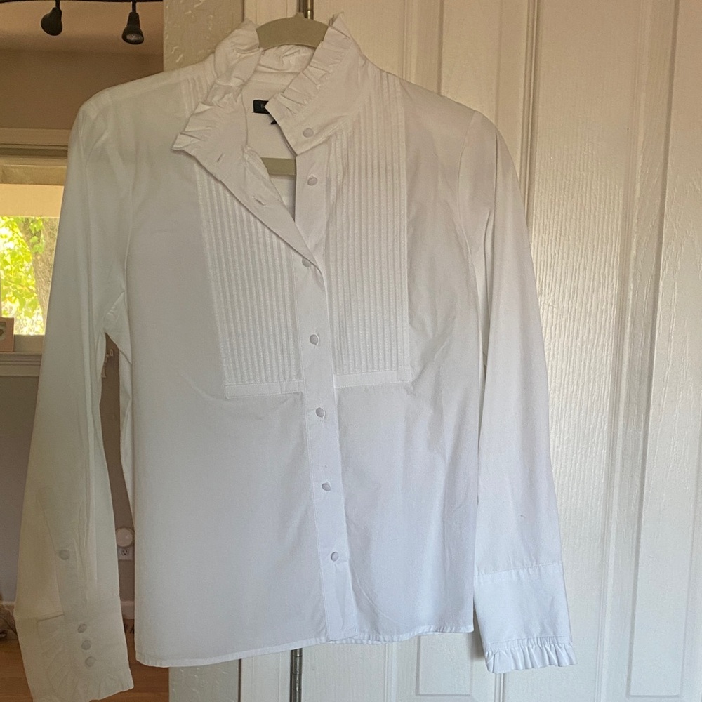 Banana Republic Classic tuxedo White Blouse